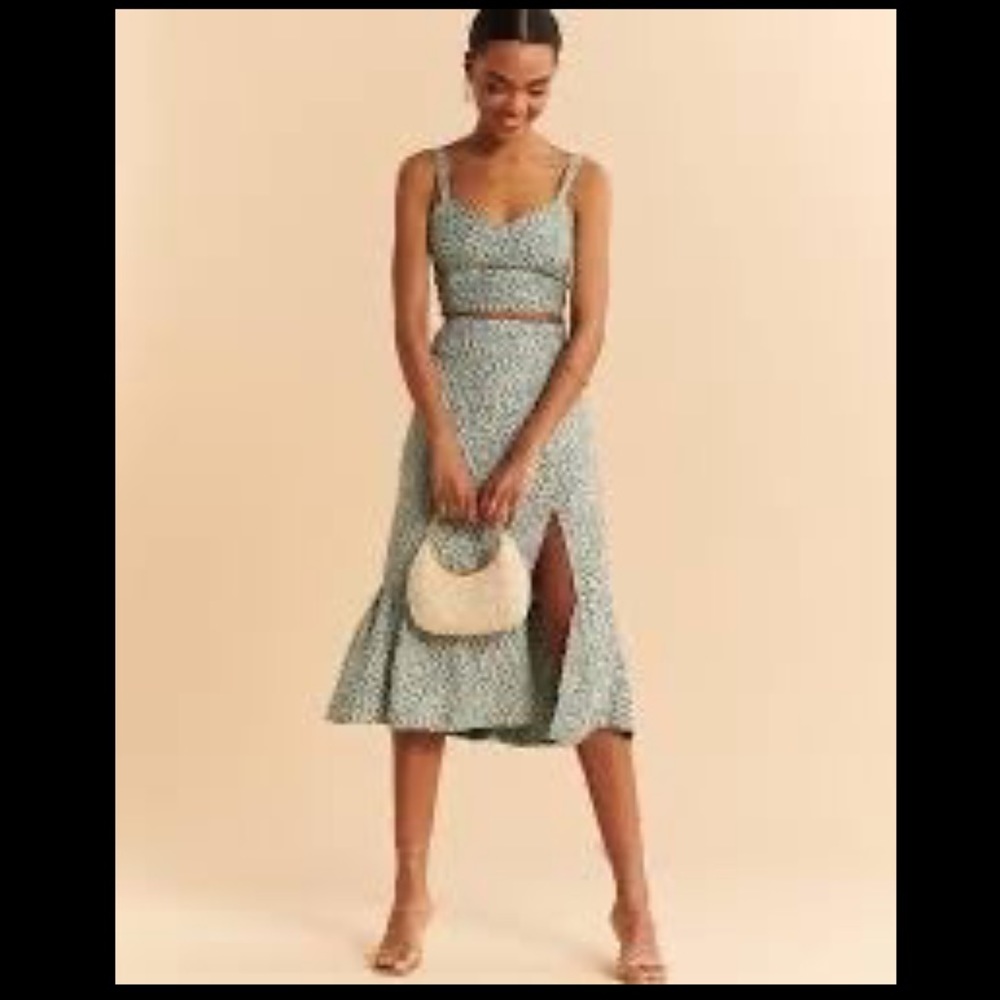 Abercrombie Midi Slit Skirt